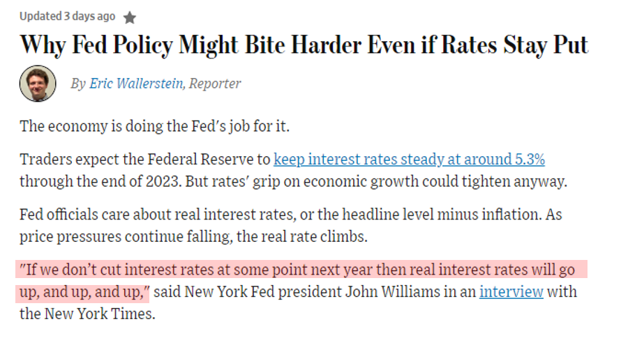 August keeps us wary, but in past week, risk of recession lower and visibility of lower inflation greater. Market increasingly needs to consider Fed could cut rates in early 2024