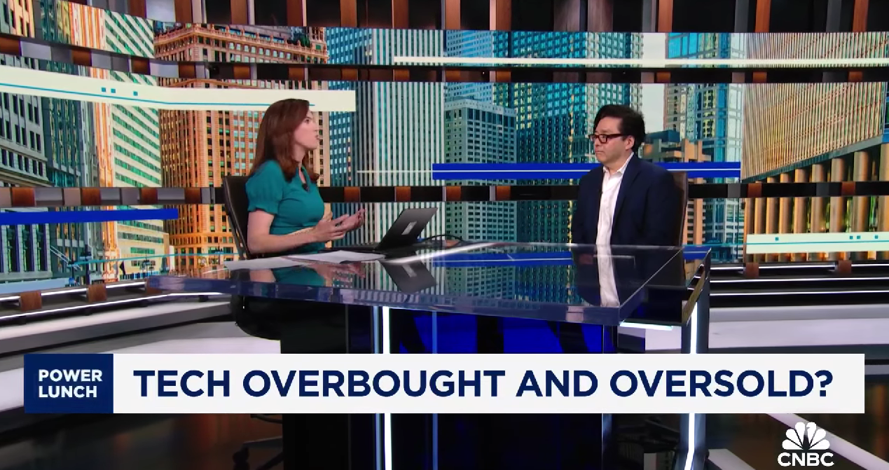 Video: Buying at new highs has a better win ratio than attempting to buy at lows, says Fundstrat's Tom Lee