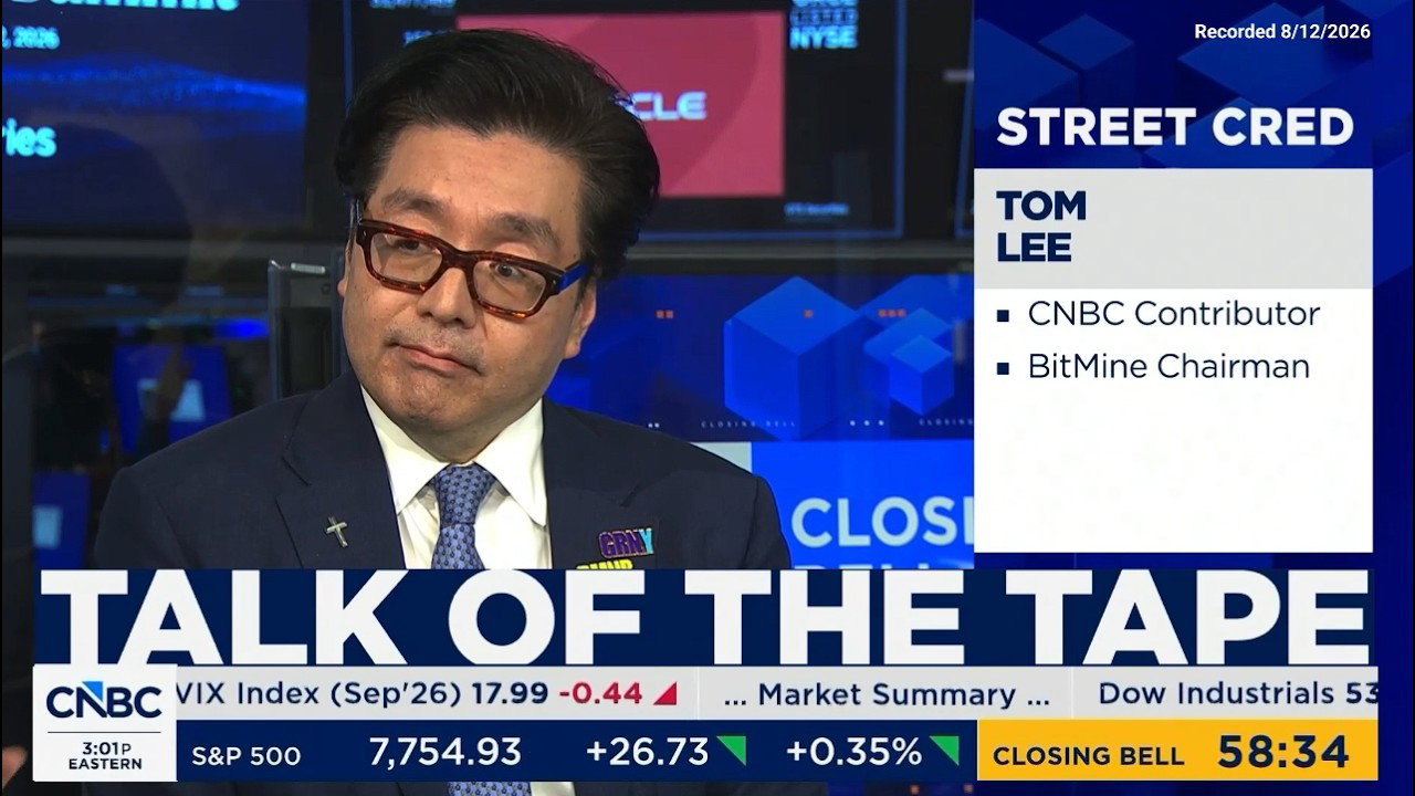 Tom Lee: S&P 8,000, Then a 10% Pullback
